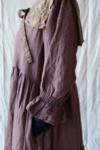 Les Ours Florentine linen dress Bois de Rose