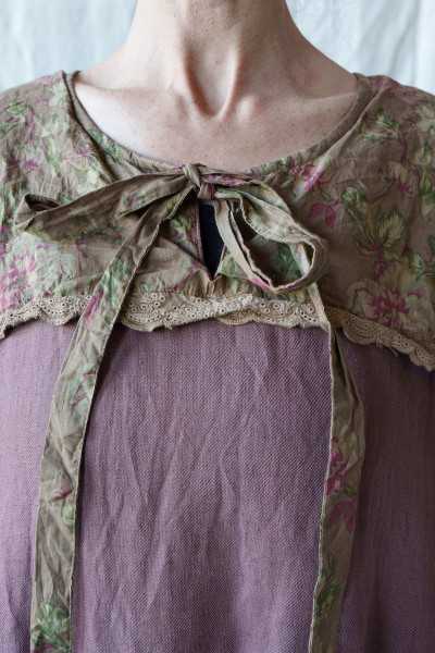 Les Ours Florentine linen dress Bois de Rose