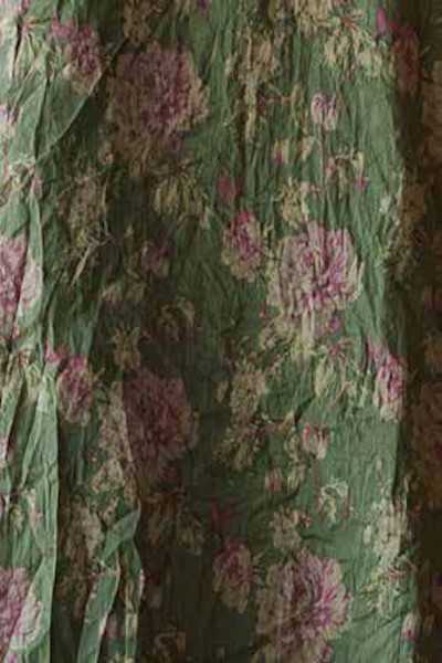 Les Ours Melo poplin dress Mousse Flowers
