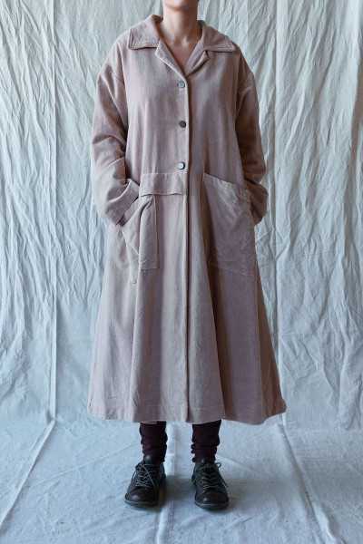 Les Ours Manteau Lowen Velours Ras Rose