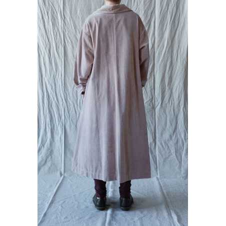 Les Ours Manteau Lowen Velours Ras Rose