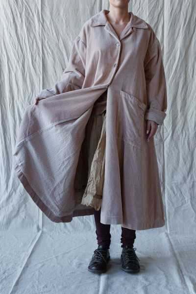 Les Ours Manteau Lowen Velours Ras Rose