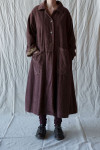 Les Ours Manteau Lowen Velours Ras Bois de Rose