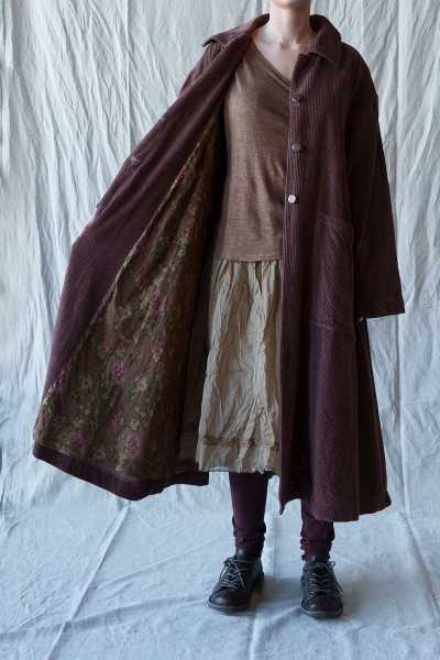 Les Ours Manteau Lowen Velours Ras Bois de Rose