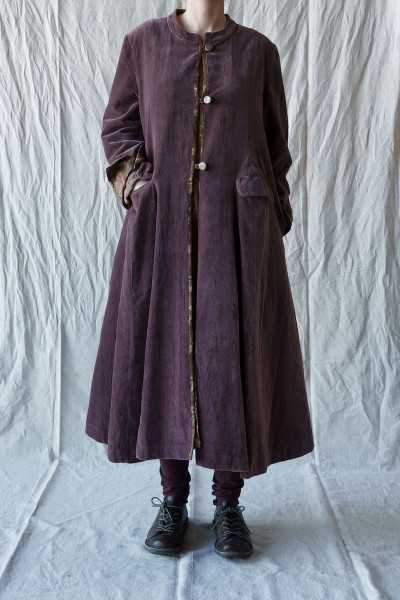 Les Ours Ayden Short Velvet Coat Bois de Rose