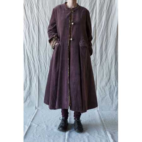 Les Ours Manteau Ayden Velours Ras Bois de Rose