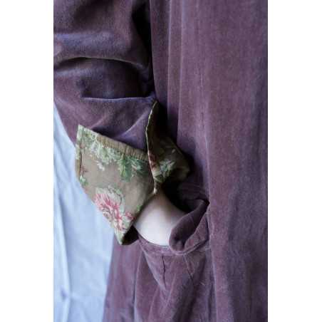 Les Ours Manteau Ayden Velours Ras Bois de Rose