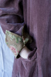 Les Ours Manteau Ayden Velours Ras Bois de Rose