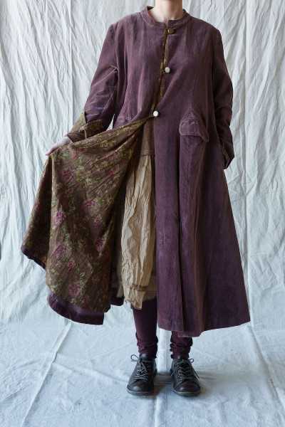 Les Ours Ayden Short Velvet Coat Bois de Rose
