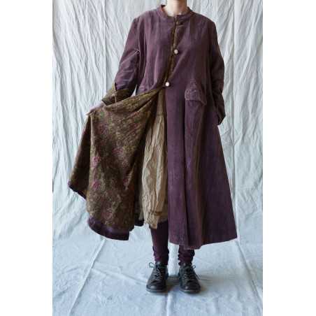 Les Ours Manteau Ayden Velours Ras Bois de Rose