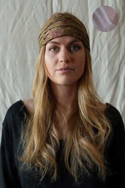 Les Ours Poudre Pois Stirnband aus Baumwolle