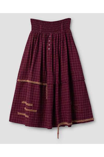 Ewa I Walla Skirt Sabrina 22296 Dark Plum