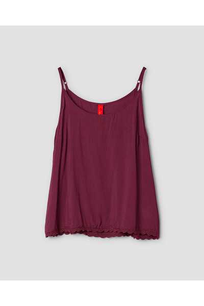Ewa I Walla Top Nora 33400 Dark Plum Viscose