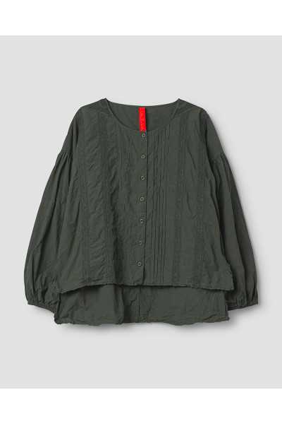 Ewa I Walla Bluse Odette 44160 Forest Green Baumwolle
