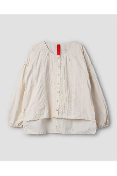 Ewa I Walla Bluse Odette 44160 Bone Cotton