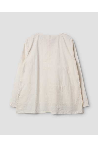Ewa I Walla Ofelia 44161 Bone Cotton blouse