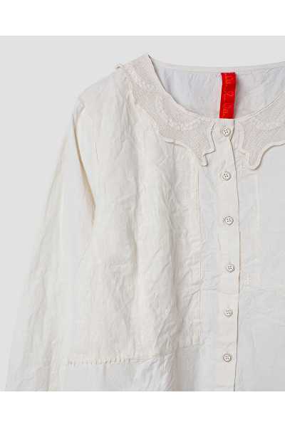 Ewa I Walla Bluse Ofelia 44161 Bone Baumwolle