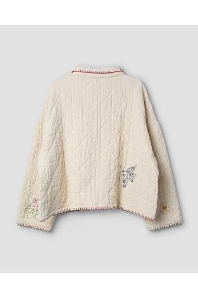 Ewa I Walla Agnhild Jacket 66772 Cream Cotton
