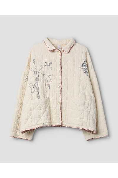 Ewa I Walla Agnhild Jacket 66772 Cream Cotton