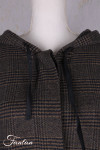 Barbara Lang Coat NAM XXV Tartan Marron