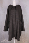 Barbara Lang Coat NAM XXV Tartan Marron