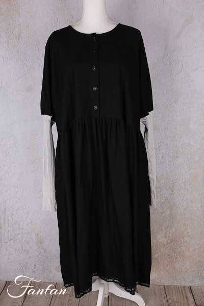 Barbara Lang Robe PIL XIII Noir/Gris Clair