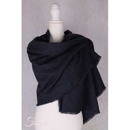 Barbara Lang Écharpe ECHA Bleu et Noir