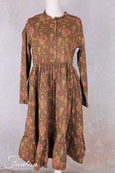 Les Ours Melo Popeline dress Havane Flowers