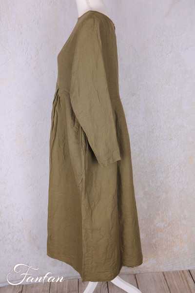 Les Ours Evan Linen Dress Mousse
