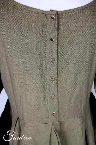 Les Ours Evan Linen Dress Mousse