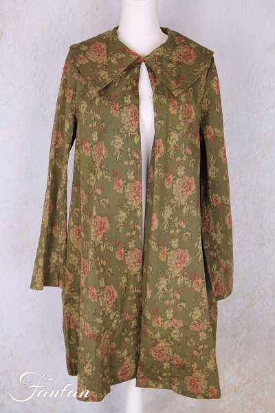Les Ours Manteau Loune Popeline Mousse Fleurs