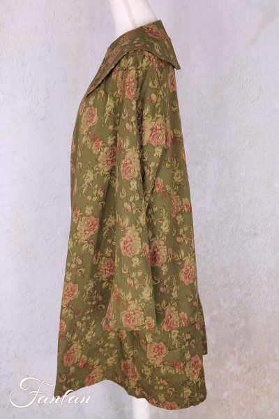 Les Ours Manteau Loune Popeline Mousse Fleurs