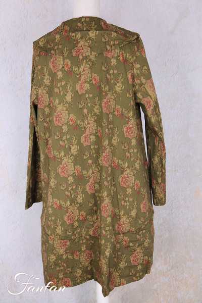Les Ours Manteau Loune Popeline Mousse Fleurs