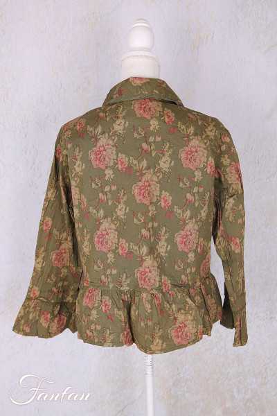 Les Ours Mathis Popeline Jacket Mousse Flowers