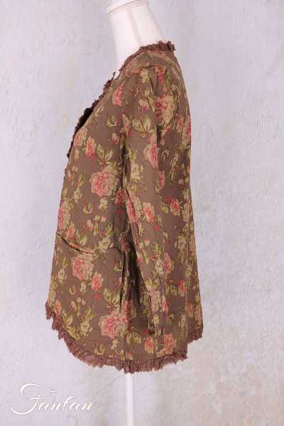 Les Ours Clementine Popeline Jacket Havane Flowers