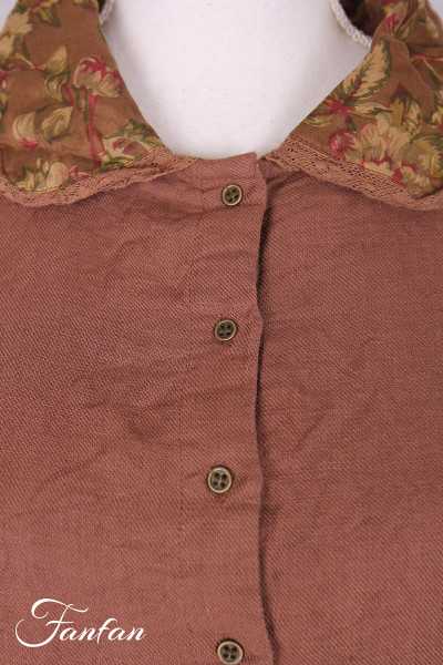 Les Ours Mathis Jacke Leinen Bois de Rose