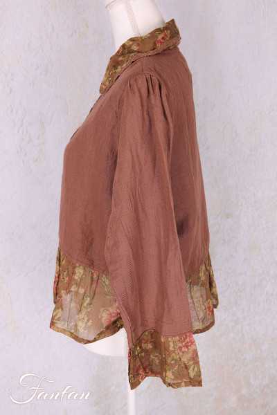 Les Ours Veste Mathis Lin Bois de Rose