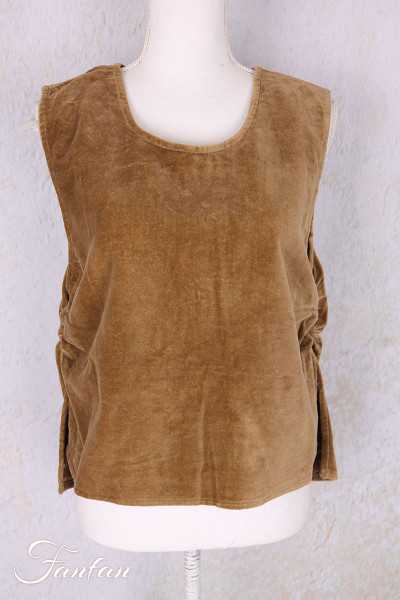 Les Ours Top Milan Velours Ras Cognac
