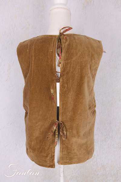 Les Ours Top Milan Velours Ras Cognac