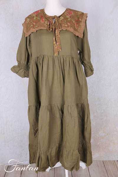Les Ours Florentine linen dress Mousse