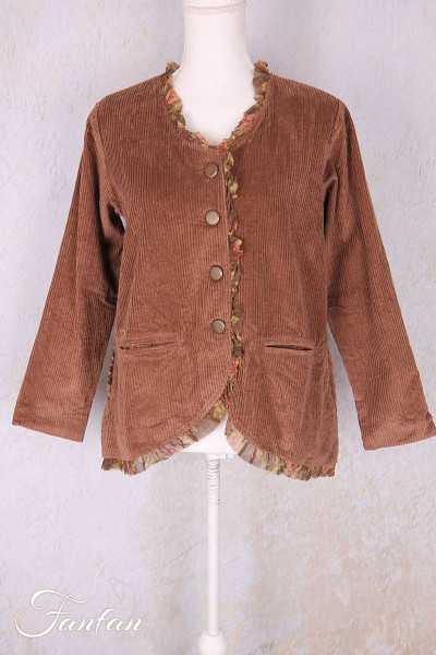 Les Ours Veste Clémentine Velours Bois de Rose