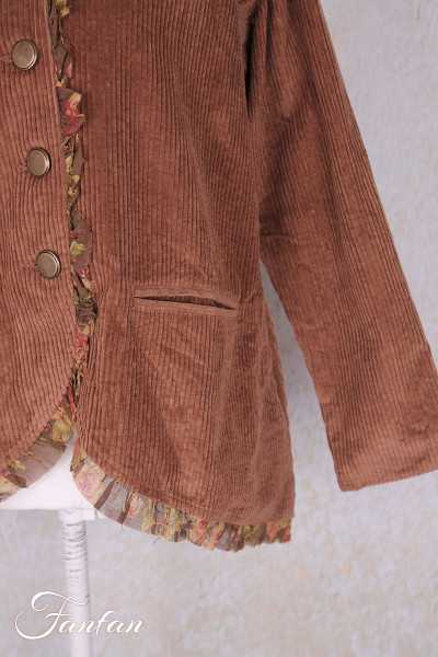 Les Ours Veste Clémentine Velours Bois de Rose