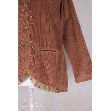 Les Ours Clementine Velvet Jacket Bois de Rose