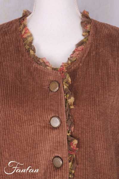 Les Ours Veste Clémentine Velours Bois de Rose