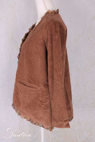 Les Ours Veste Clémentine Velours Bois de Rose