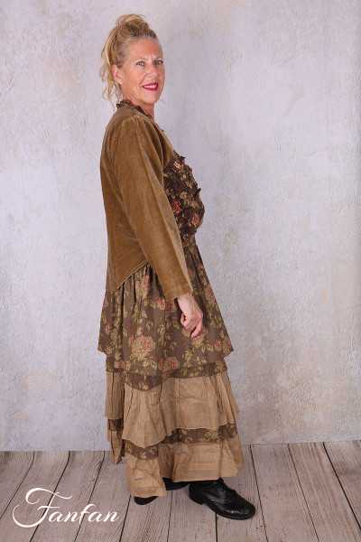 Les Ours Veste Liane Velours Ras Cognac