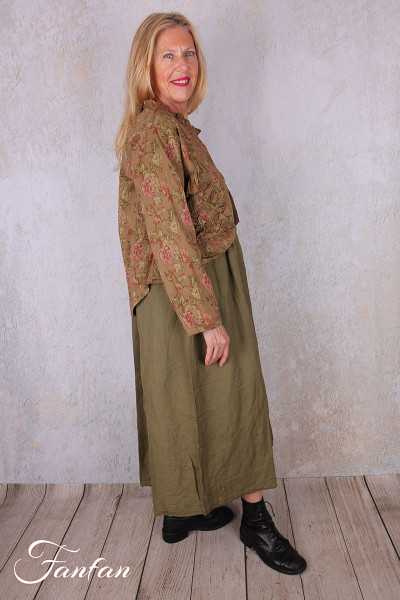 Les Ours Veste Liane Coton Cognac Fleurs