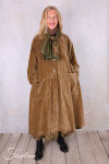 Les Ours Manteau Lowen Velours Ras Cognac