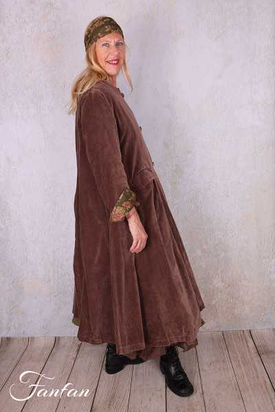 Les Ours Manteau Ayden Velours Ras Bois de Rose
