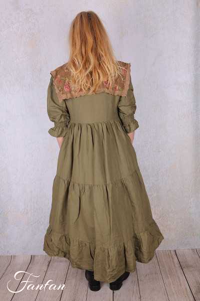 Les Ours Robe Florentine lin Mousse
